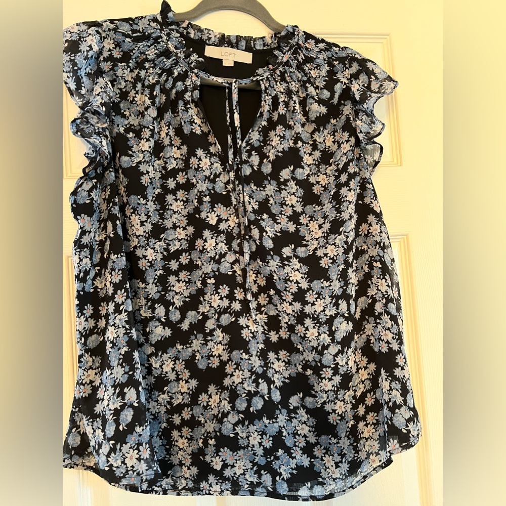 New this season! LOFT floral  blouse. Workwear or casual top.